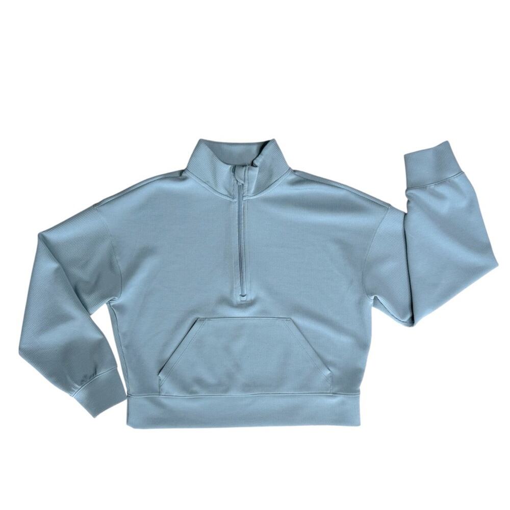 ALL IN MOTION Women’s Blue Half Zip Long Sleeve Pullover